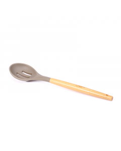 Silicone wooden cooking spoon