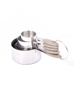 Set of steel measuring spoons, 5 pieces