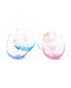 Set of 4 glass juice cups