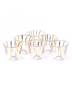 Coffee cup set 6 pieces burner