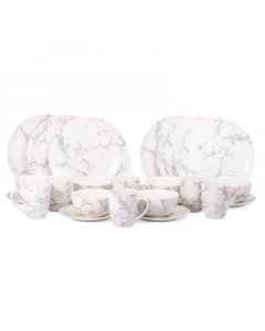 Porcelain Dinner Set 24 Pieces Gray