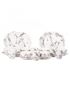 Porcelain Dinner Set 24 Pieces Gray