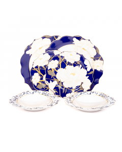 Dinner set 8 pieces navy blue