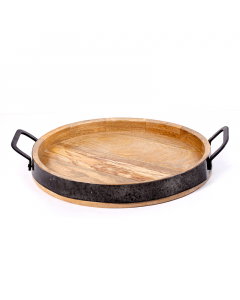 Wooden serving tray