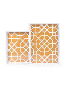 White wooden tofa set 2 pieces