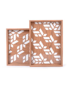 Wooden tofa set 2 pieces