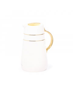 Noor thermos 1 liter white golden