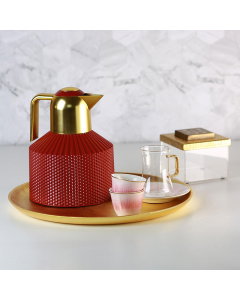 Linda thermos 1 liter golden red