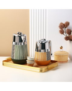 Mayar thermos set, olive yellow, 2 pieces