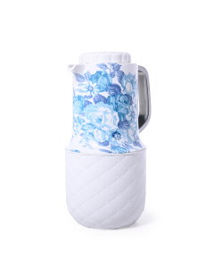 Mona white wooded thermos 1 liter