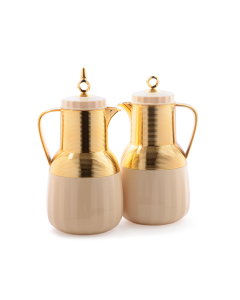 Shaden beige gold thermos set