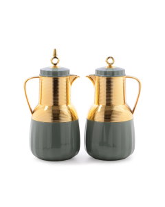 Golden green Shaden thermos set