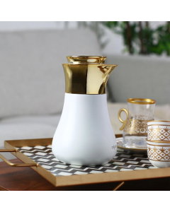 Ronda thermos 0.35 liter white and gold