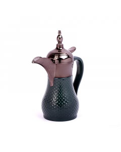 Liane steel thermos, dotted, 0.5 liter, green-brown