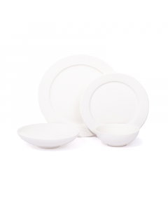 16-piece white dining set