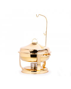 6 liter golden steel buffet heater