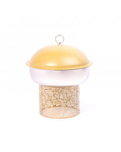 4.5 liter gold stand buffet heater