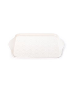 Beige ceramic serving dish