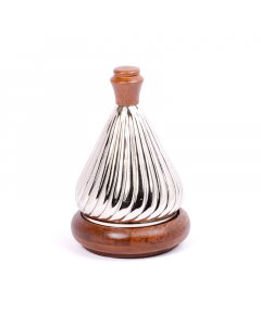 Conical nickel wooden serving bowl 15 cm