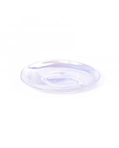 Large purple oval glass dish