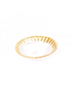 Gold glass dish