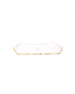 Glass dessert plate