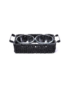 Rectangular serving plate, 2 squares