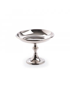 Medium silver circular serving scarf with base