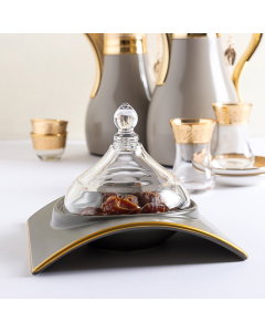 Decorate with gray glass cover