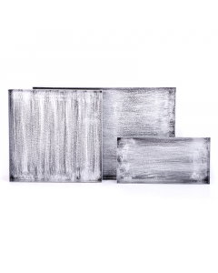 Set of 3 marble serving trays