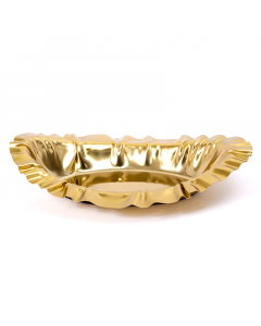Gold steel serving dish