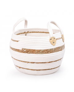 Medium cotton woven basket