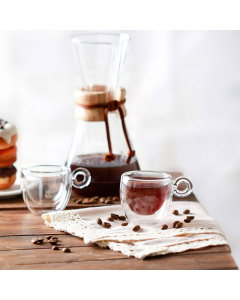 Glass coffee cupsset 6 pieces