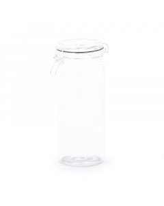Glass jar with locking lid, 1300 ml