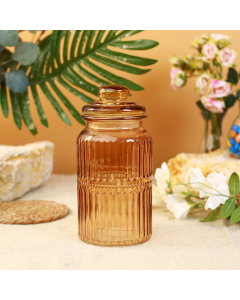 1.3 liter glass jar