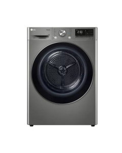 LG front-loading clothes dryer, 10 kg, silver
