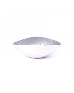 Gray oval bowl