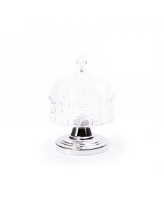 Silver acrylic serving tray