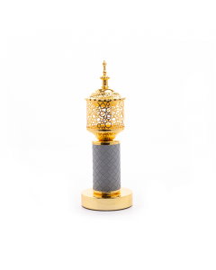 Gray golden dome incense burner