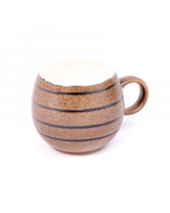Brown porcelain cup
