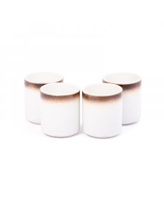 Ceramic cup set of 4 pieces, 150 ml