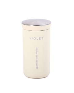 Beige steel cup 350 ml