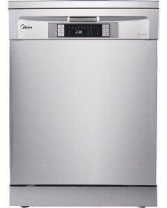 Midea dishwasher, 8 programs, 14 place settings, silver